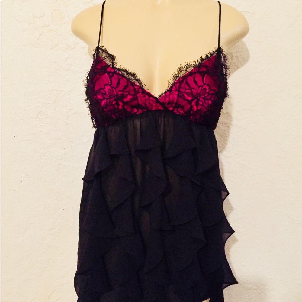 Flora Nikrooz lace babydoll*chemise* teddy *small